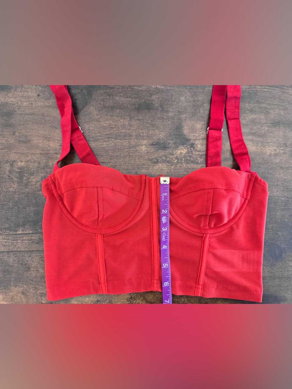 Edikted Red Corset Halter Tank Top Size S - Picture 6 of 11